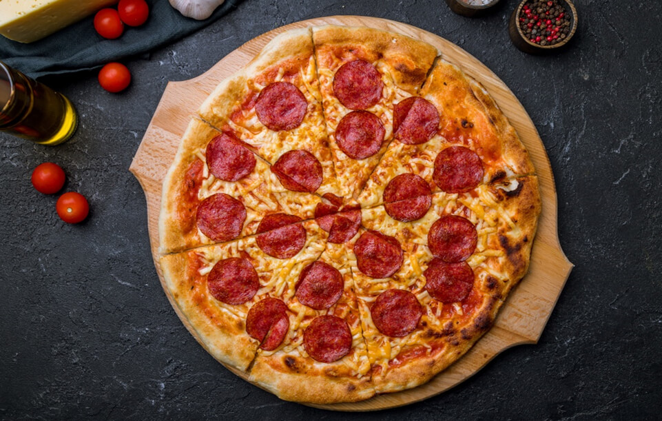 commander pizza tomate 